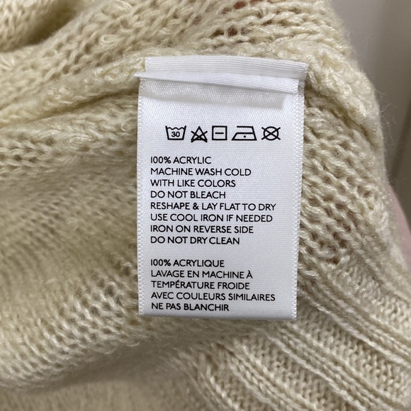 Silence and Noise large cream button up cardigan - Picture 5 of 5